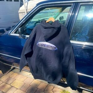 Black vintage oversized hoodie